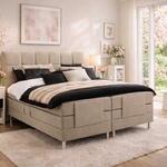 Elektrische boxspringcombinatie, M-Ray, Arizona, Beige